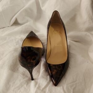 Louboutin Tartaruga Decolette Patent Heels